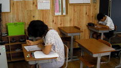 中1生だって、抜き打ちテスト。
