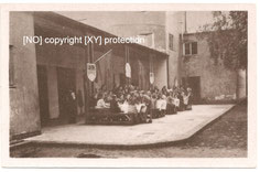 [Fotograf: unbekannt. Helios Postkartendienst, Glindow Werder. FDJ-Lager i. d. Mark. Ungelaufen. Privatarchiv Saalfeld]