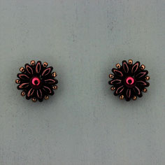 Ohrringe bronze-bordeaux Duo Rocailles 