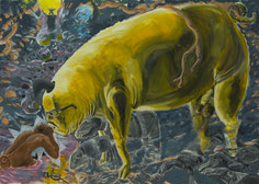 Yukihiro Ikutani, o.T., Acryl auf Leinwand, 2010