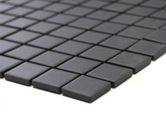 mosaico antiscivolo opaco colore nero 