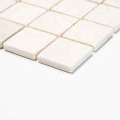 mosaico marmo Botticino anticato