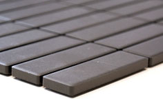 mosaico opaco in ceramica non smaltata colore grigio. 3,10 Euro al foglio