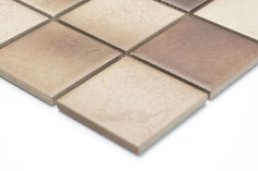 mosaico ceramica antiscivolo per piscina, bagno colore mix beige