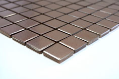 mosaico in ceramica effetto rame