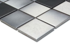 mosaico ceramica antiscivolo per piscina, bagno colore mix grigio
