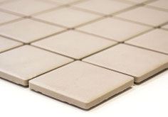 mosaico in ceramica antiscivolo non smaltato opaco colore beige