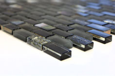 mosaico in midiperla Black