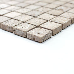 mosaico marmo Travertino Noce