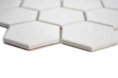 Mosaico Esagoni 51/59 BIANCO ANTISCIVOLO opaco