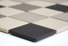 mosaico in ceramica e vetro antiscivolo non smaltato opaco colore mix beige