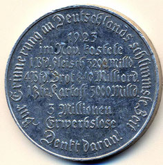 Bild: Wünschendorf Medallie Inflation 1923