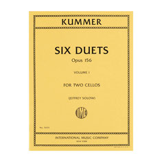 Friedrich August Kummer 6 Duets op.156 vol.1 Violoncelli Violoncello Celli Cello IMC3655 9790220427763