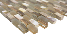 mosaico in miniperla beige