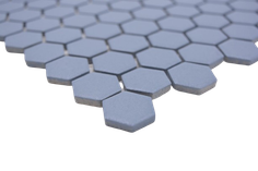 Mosaico Esagoni CIANO ANTISCIVOLO opaco