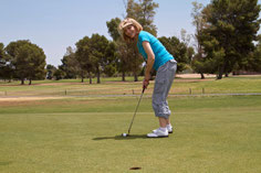 KT Enjoying a Round of Golf