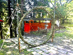 蚊里田八幡宮　茅の輪