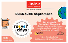 Opération Recycl’Days - L'Usine Mode & Maison - Vélizy-Villacoublay.