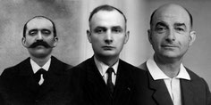 Prosper Delord with his sons, Gaston and Georges.    ©Armagnac Delord