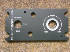 UH-1D light plate AFT DOME LIGHTS