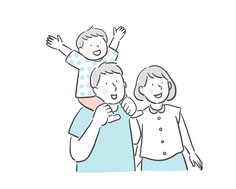 帰化の家族同時申請のイメージ図