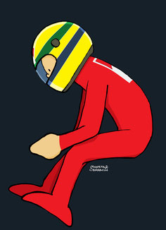 Ayrton Senna by Muneta & Cerracín