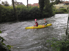 raid sportif en canoë base nautique de picquigny