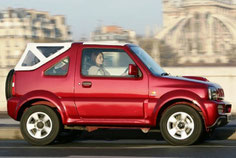 suzuki jimny cabriolet rouge avec capote neuve