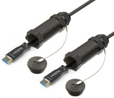 HDMI2.0 アーマード 一体型 光ケーブル