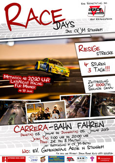 vergrößerbarer Flyer: Race-Days