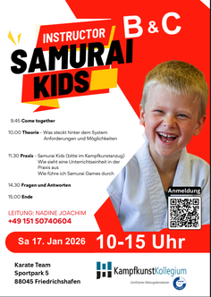 Seminar für Karate Kinder, Kampfsport Unterricht, Sicherheitstraining, Lehrerschulung. 