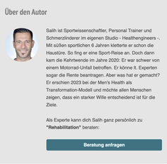Personal Training Köln - Interview mit Beschwerden und Schmerzen Experten bei Healthengineers mit Salih Sara