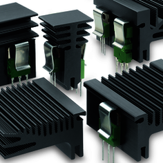 Fischer Elektronik トランジスタ固定スプリング用  押出成形ヒートシンク