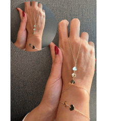 Baciamano con cuori in oro giallo 18kt