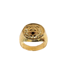 Anello in oro giallo 18 kt chevalier medusa