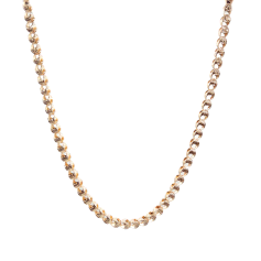 Collana girocollo da donna  in oro giallo maglia diamantata gr. 8.5