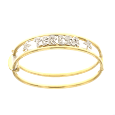 bracciale in oro giallo 18 kt donna personalizzato con nome codice: OG972G