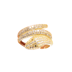 Anello donna serpente in oro giallo 18kt A120481IS