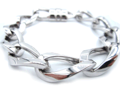 bracciale catena donna in oro bianco 18 kt codice : IS1001B
