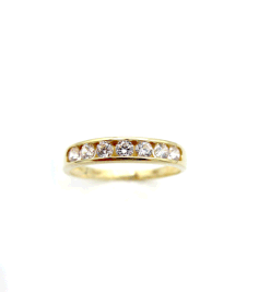 Anello mezza veretta oro 18 KT gr. 2.20