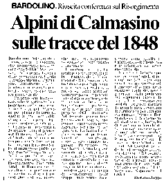 - dal giornale "L'ARENA" del 19/06/1998