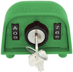 SUDHAUS Deckeloberteil 2310 mit Zahlenkombination und Schließzylinder. Mülltonnen kann ohne Schlüssel geöffnet werden.