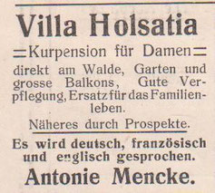 Anzeige von 1914