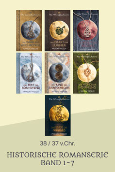 7 Buchcover der Serie Die Wortflechterin