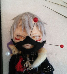 羊毛フェルト 作り方 刀剣乱舞 鳴狐