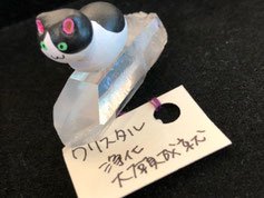 梶原美穂 石なまけ クリスタル(はちわれ) ¥3,300 40㎜×20㎜×30㎜
