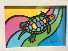 masmi 「泳げカメくん」¥3,500 140㎜×105㎜(115㎜×80㎜)