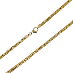 Collana Uomo oro giallo 18kt  modello Bizantina  c3316g  prezzi istanti di gioia