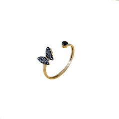 anello oro rosa donna farfalla