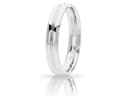 fede nuziale lyra in oro bianco